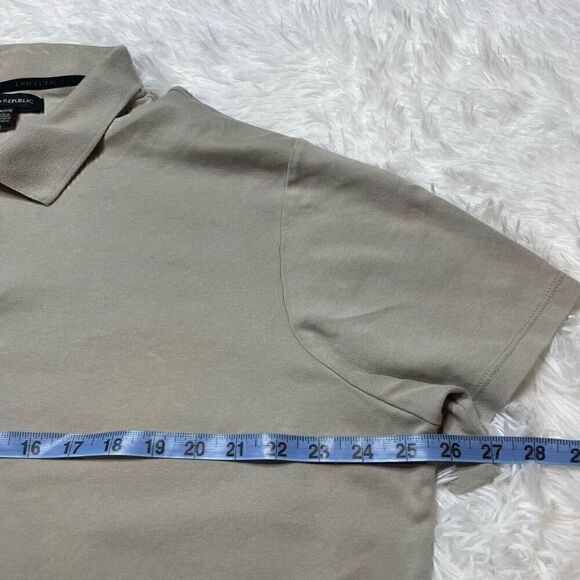 BANANA REPUBLIC Tan Polo Shirt Mens Size XXL Short Sleeve 100% Cotton - Picture 6 of 8